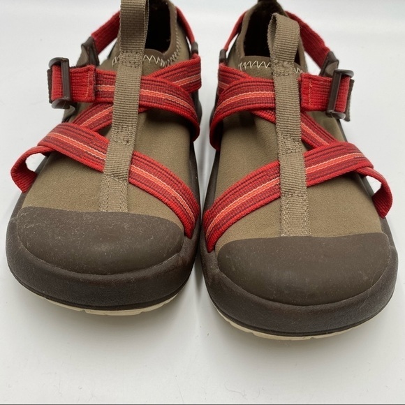 Chaco Ponsul Bulloo Brown Red Pink Women's Size 7 - Picture 3 of 11